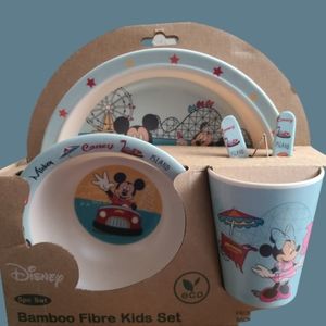 Disney 5 piece Bamboo Kids Dish Set